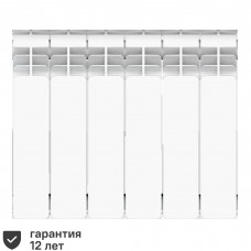 Радиатор секционных Equation Aluminium 6 секций, 350/90, белый