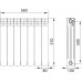 Радиатор Equation Bimetal 500/100 7 секции, белый