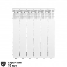 Секционный радиатор Monlan Aluminium 500/96, 6 секции, белый