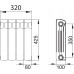Радиатор Rifar Monolit 4 секции 350/100 - белый