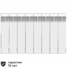 Радиатор Equation Bimetal 350/90, 8 секции, белый.