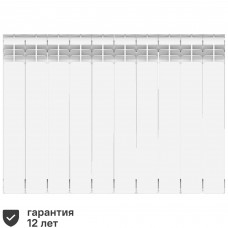 Радиатор секционный Equation Aluminium 500/90 10 секций, белый.