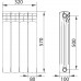 Радиатор секционный Equation Bimetal 500/100 4 секции.